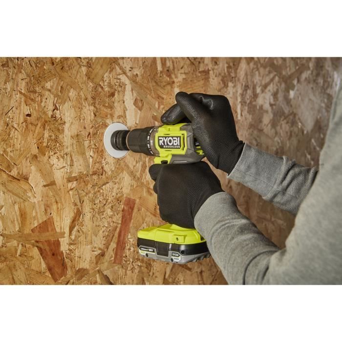 RYOBI - Taladro/atornillador de impacto sin escobillas ONE+ de 18 V y 54 Nm - 2 baterías de 4 y 2 Ah, cargador y bolsa de transporte - RPD18BL1-2C42S