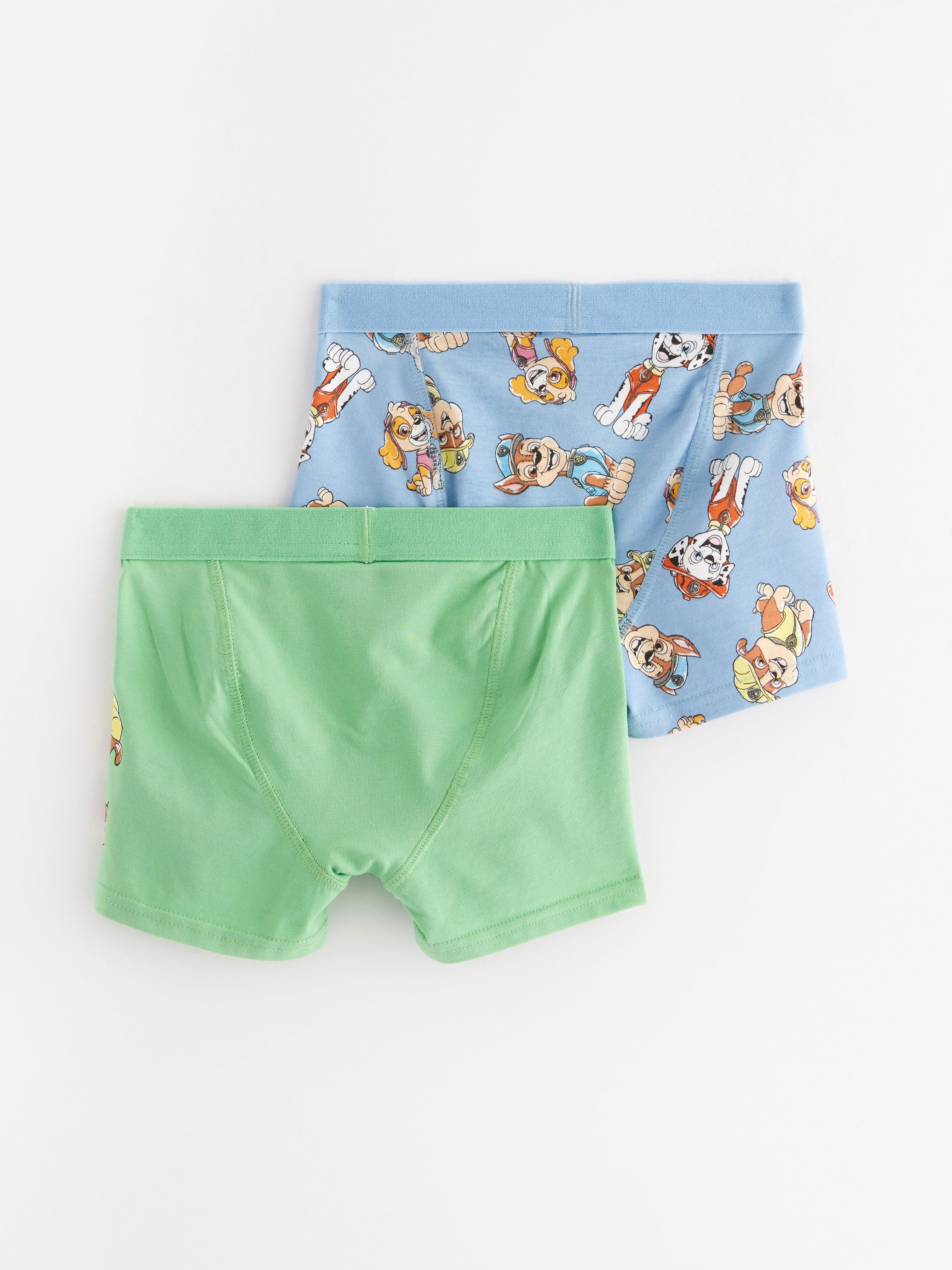 Pack de 2 calzoncillos bóxer de Paw Patrol, color azul claro.
