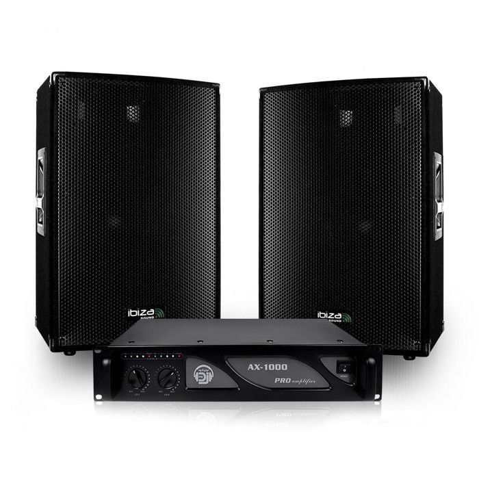 PA system package: 2 passive 12
