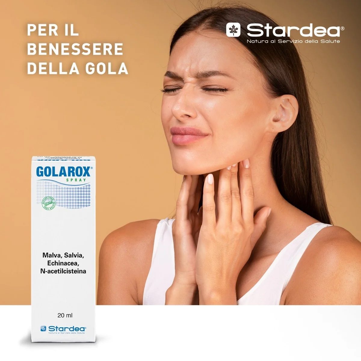 STARDEA Golarox Halsspray, Nahrungsergänzungsmittel 20 ml, Halsschmerzen