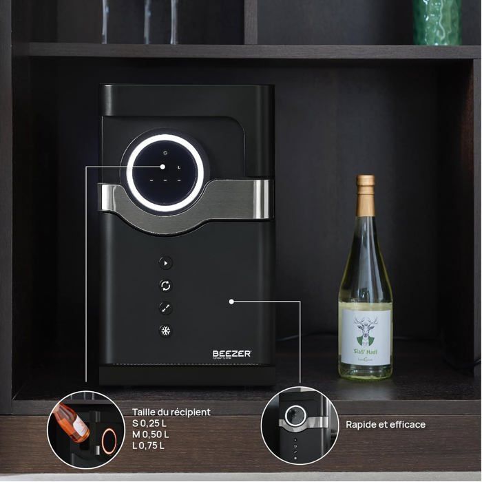 BEEZER®: el refrigerador de bebidas con aire acondicionado más rápido del mundo, diseñado en Alemania.
