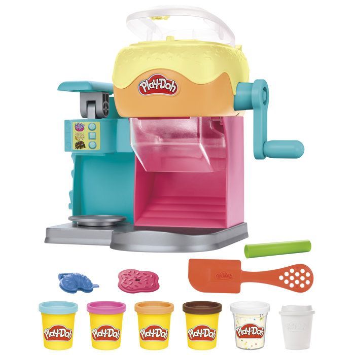 Play-Doh Donut Drop Shop, modeling clay set, pretend food toy, creative activities for children, ages 3 and up