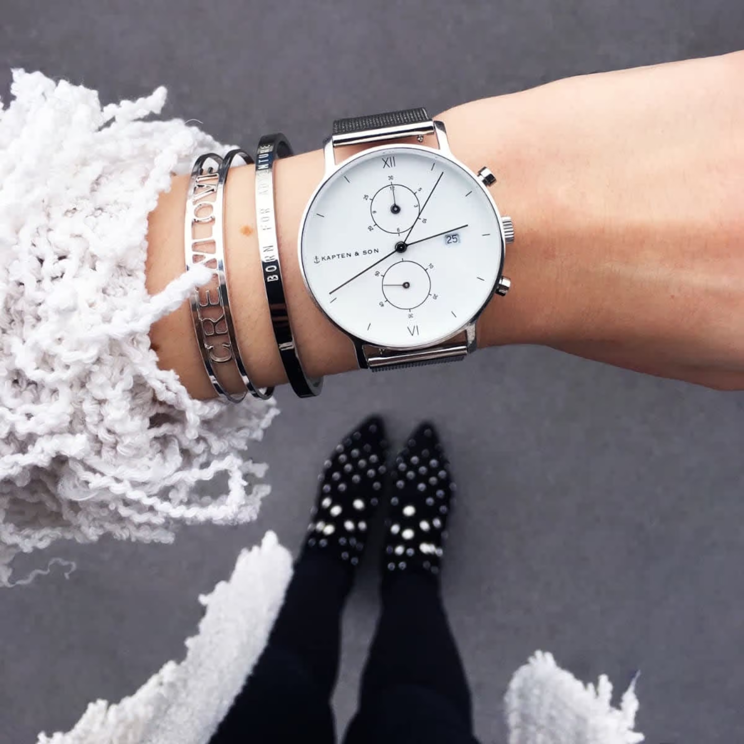 Chrono Silver Mesh