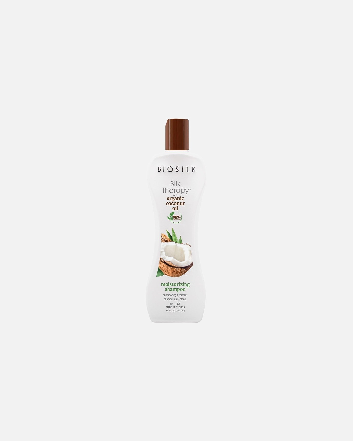 Biosilk Silk Therapy šampon za kosu s prirodnim kokosovim uljem, hidratantni šampon - 355 ml
