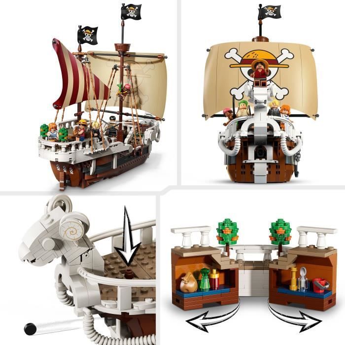 LEGO ONE PIECE 75639 El barco pirata Going Merry - Set de construcción para niños de 10 años en adelante