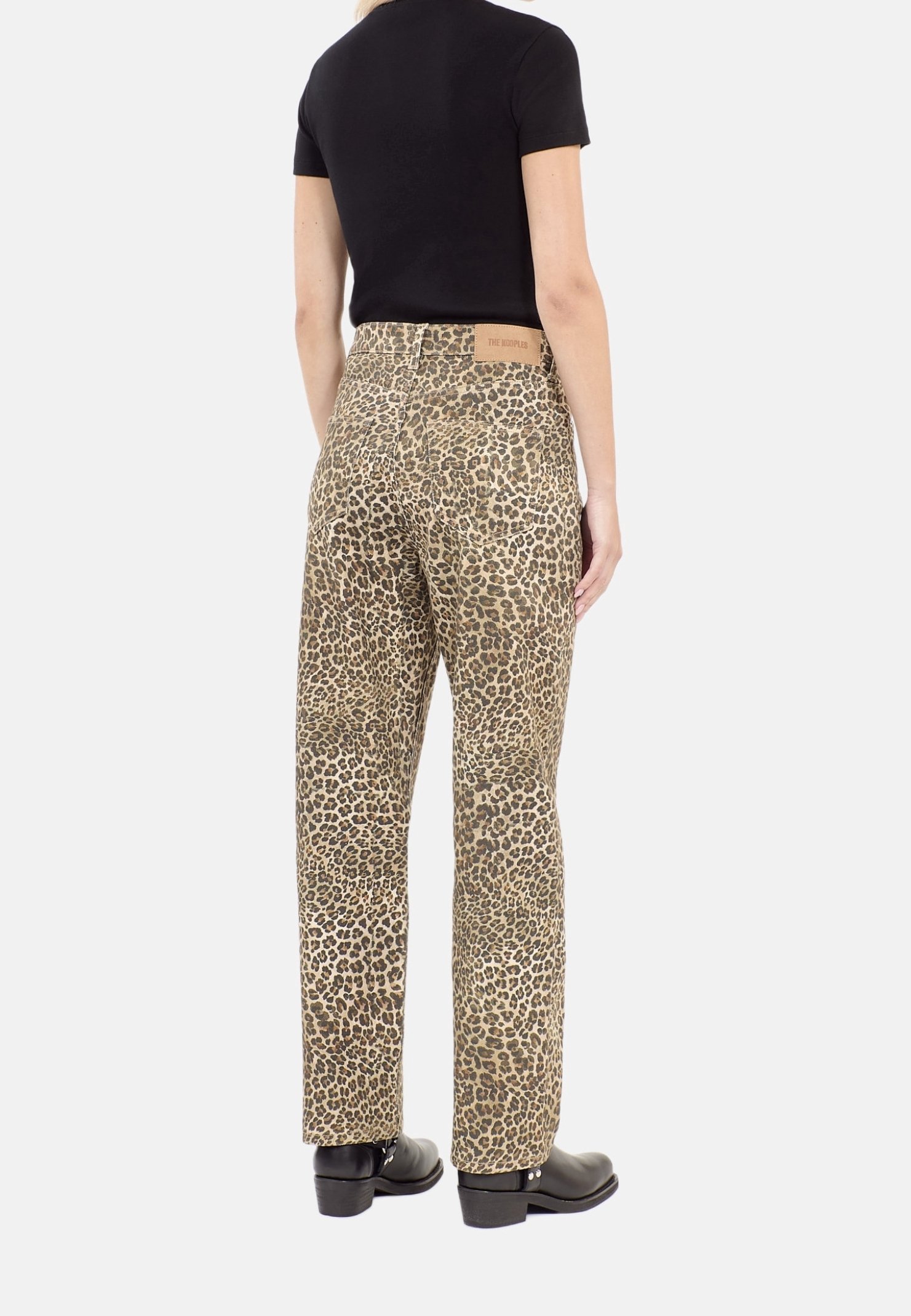Jeans a gamba dritta The Kooples - marroni