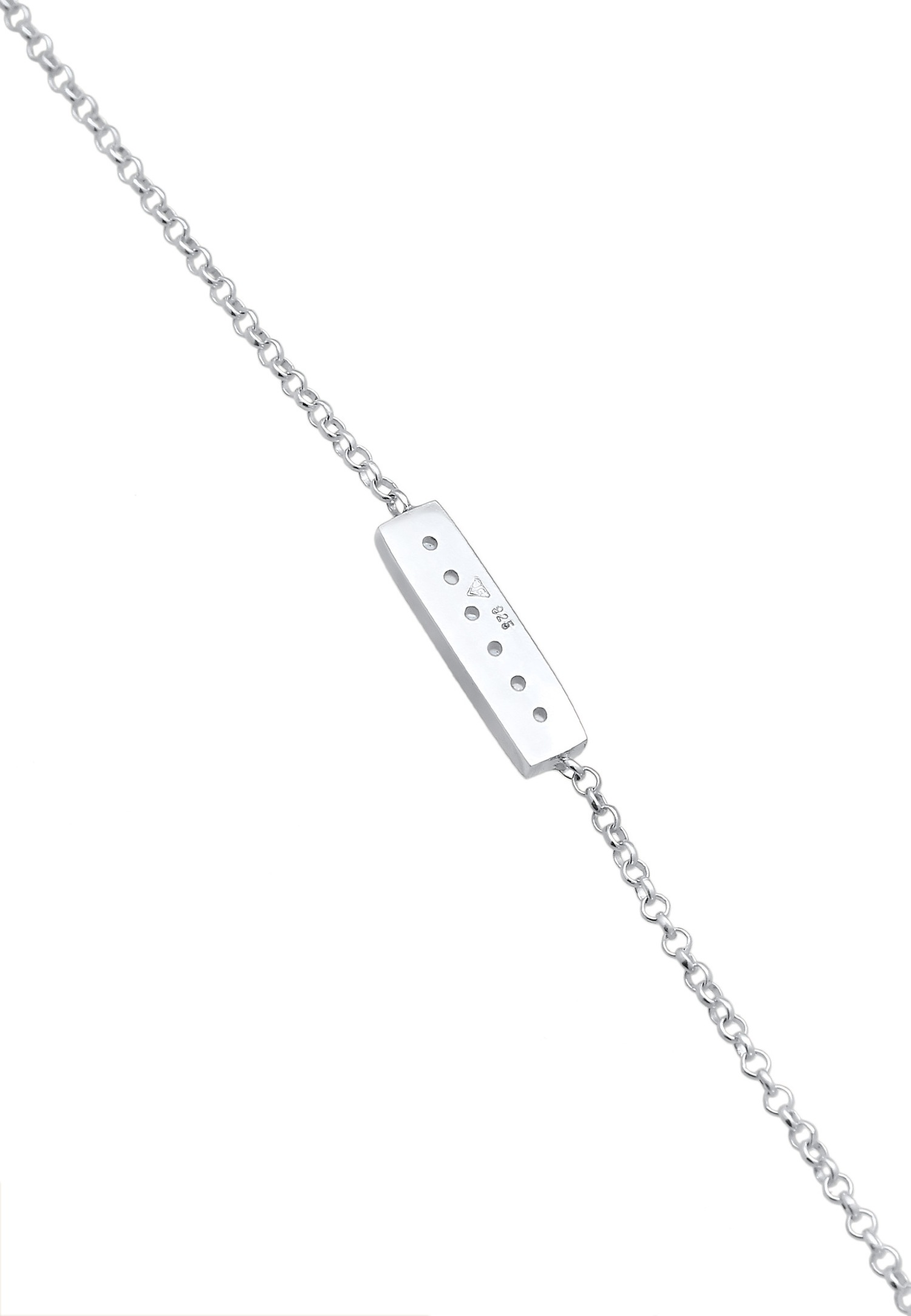 Elli Femmes Pendentif Bâton Basic Moderne avec Zirconia en argent sterling 925