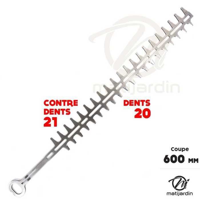 2 cuchillas de doble filo Stihl HS45 para cortasetos, ancho de corte de 600 mm