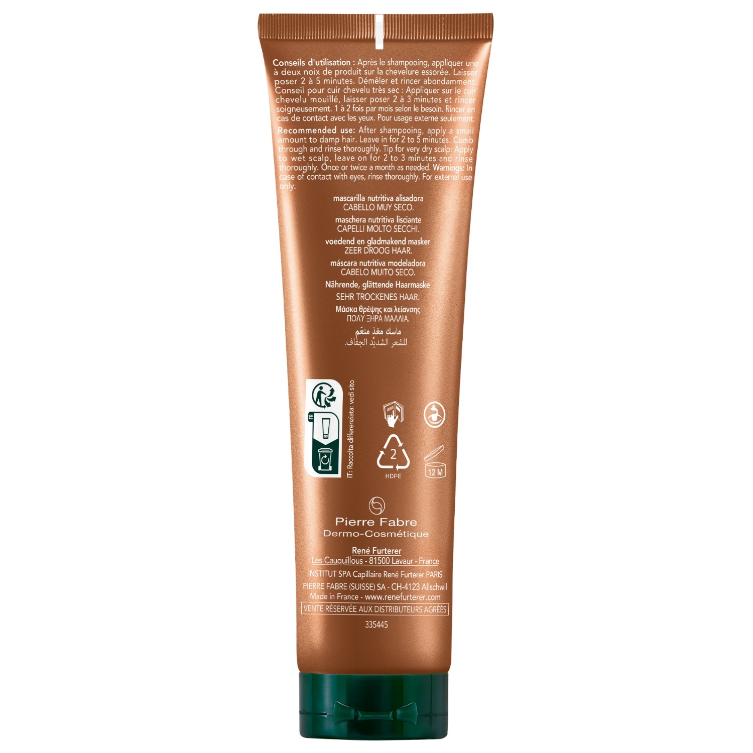 René Furterer Maska za kosu Sublime Karité Taming hranjiva maska – 100 ml