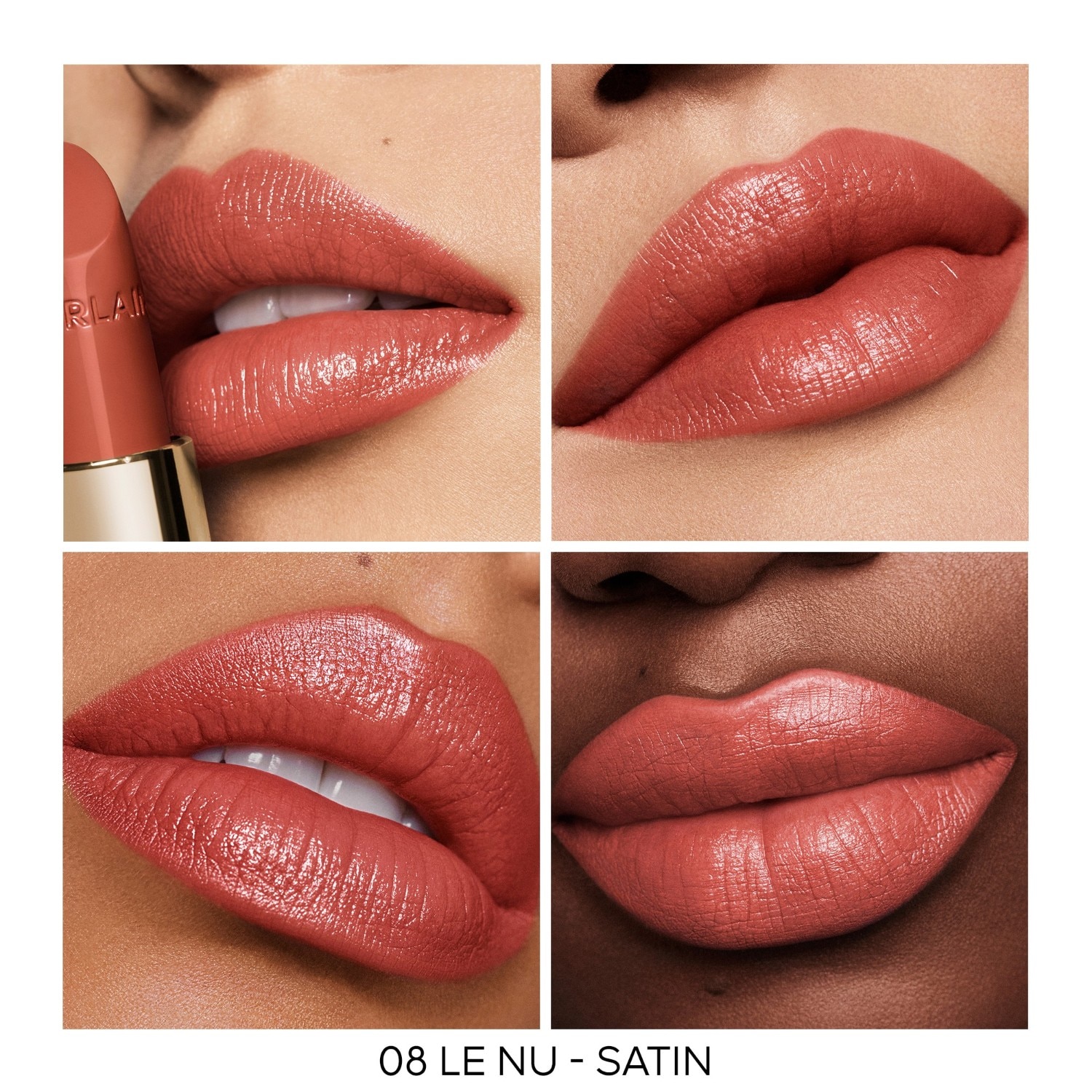 Ricarica per rossetto Guerlain Rouge G – Finitura satinata – 3,5 g