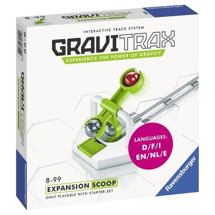GraviTrax Scoop Action Block – Ravensburger – Kreative Kugelbahn für MINT-Fächer