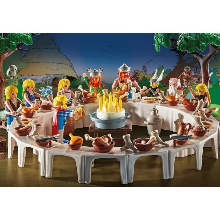 PLAYMOBIL 71680 Astérix, César et les irréductibles Gaulois, coffret  spécial 10 personnages d'Astérix, Dès 5 ans