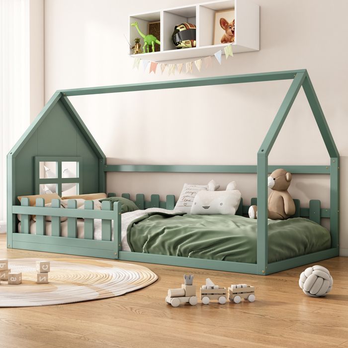 Thickened plate 90 * 200cm flat bed, crib, windowsill, green