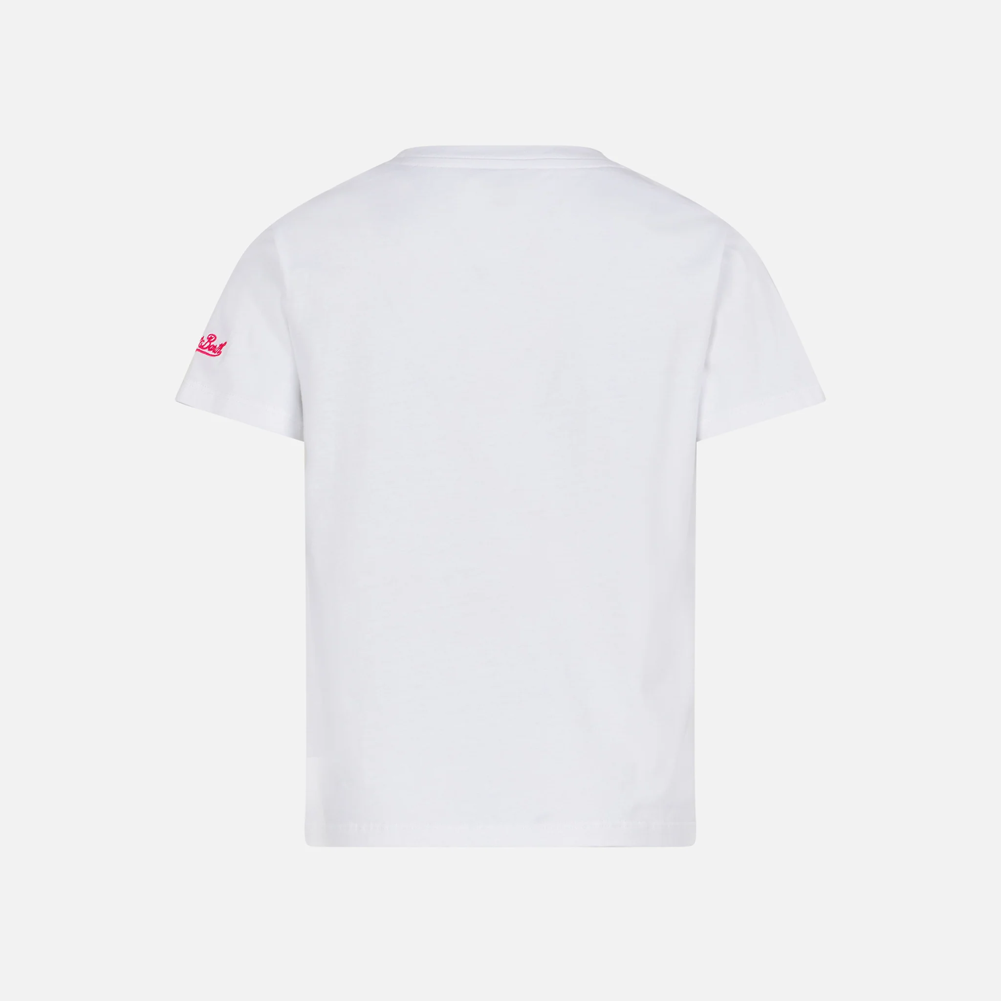 Katoenen T-shirt voor meisjes met Saint Barth-print.