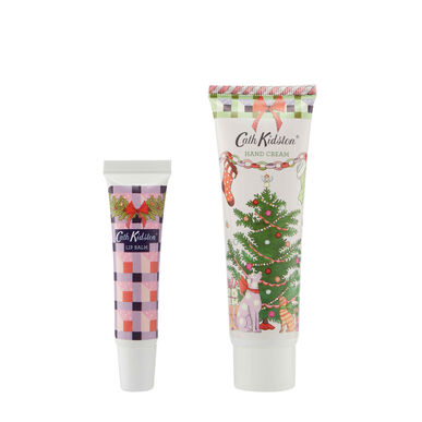 Cath Kidston poklon set u limenoj kutiji s kremom za ruke i usne 50 ml 10 ml 50 ml 10 ml