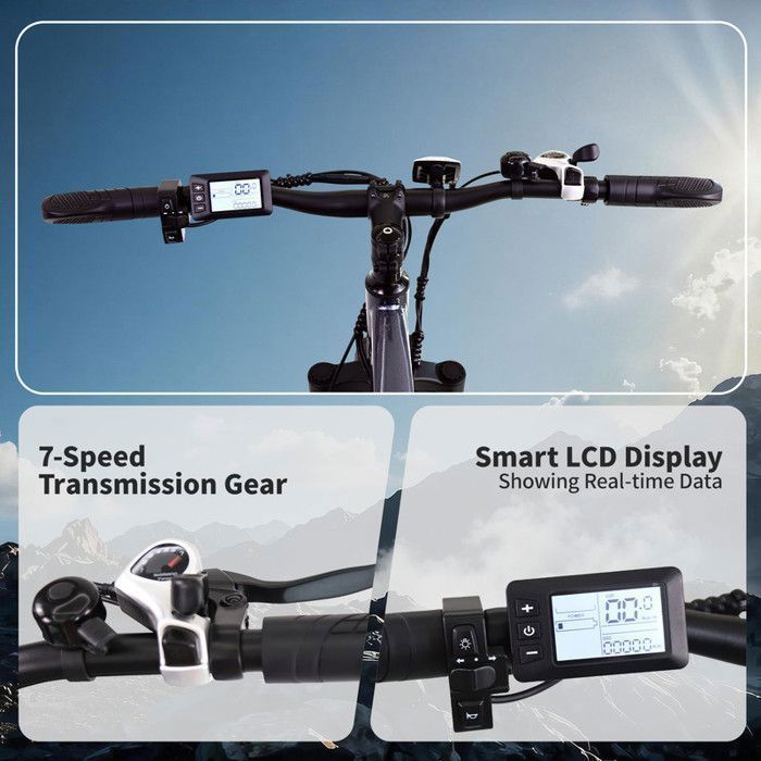 AVDLEU Vélo Électrique A35, E-bike Tout Terrain 26