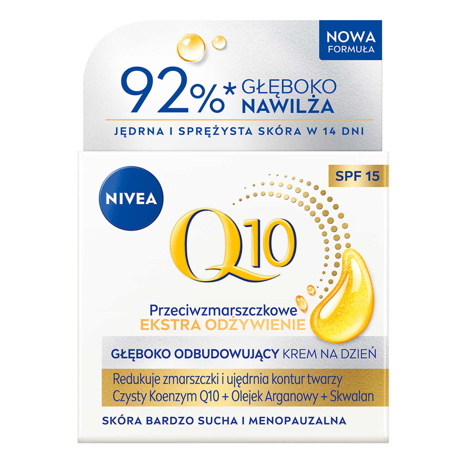Nivea Anti-rynke og opstrammende ansigtscreme SPF15 50ml Q10 Power