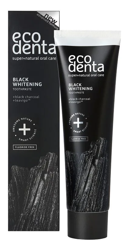 Ecodenta Pasta Extra Black Wybielająca z Węglem Drzewnym i Teavigo