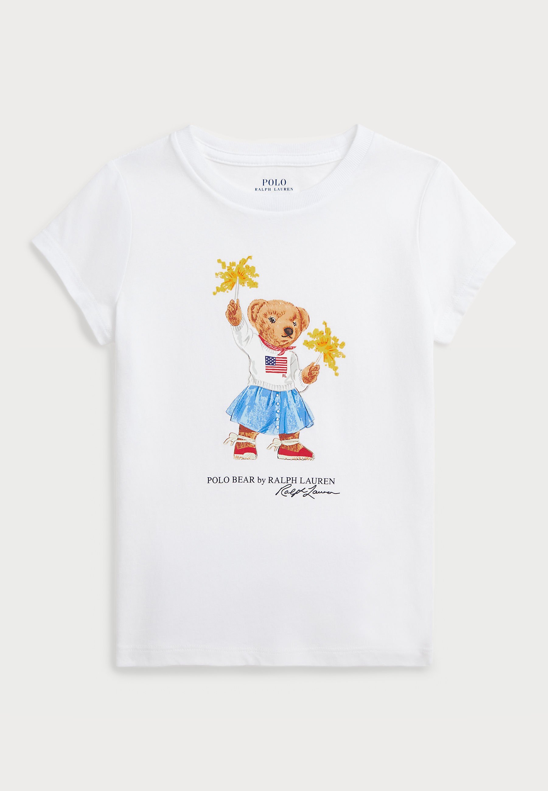 Polo Ralph Lauren POLO BEAR T-shirt van katoenjersey - T-shirt met print - wit