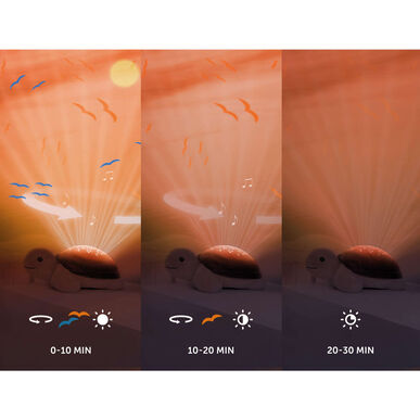 Zazu-auringonlaskuprojektori Tim-kilpikonna Auringonlaskuefektivaloprojektori 1 yksikkö 1 yksikkö