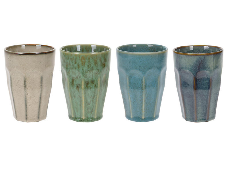 Zestaw kubków porcelanowych 4 szt. 330 ml mix kolorów