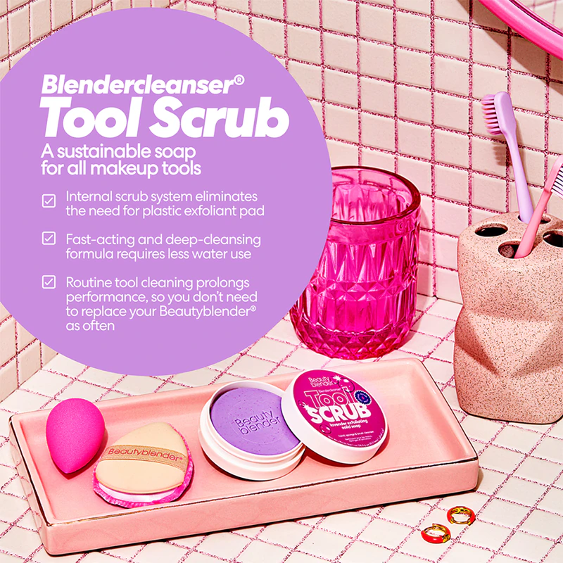 beautyblender® Tool Scrub Levandulové mýdlo na čištění štětců a houbiček na make-up