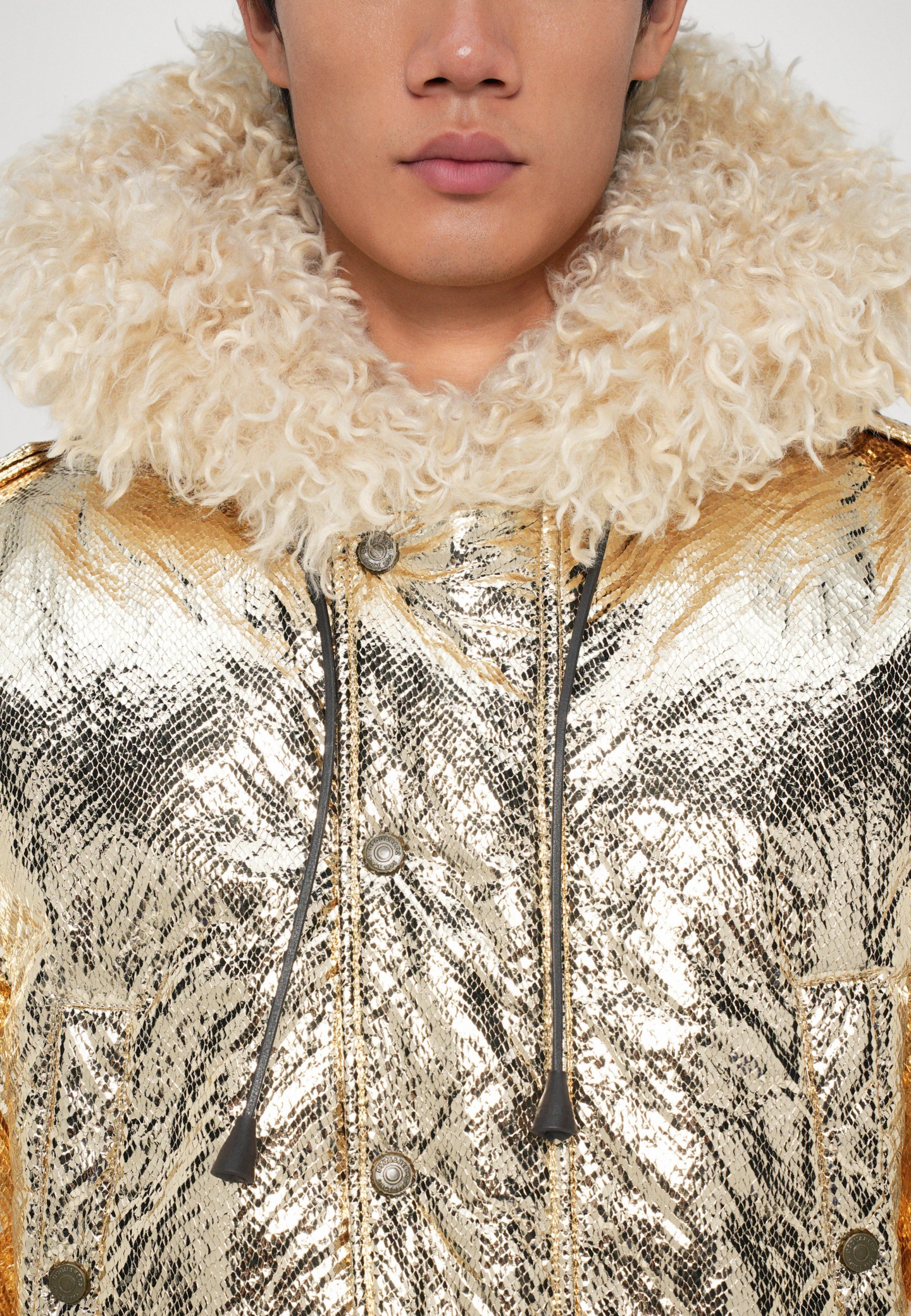 Dsquared2 PARADISE - Veste d'hiver - couleur or