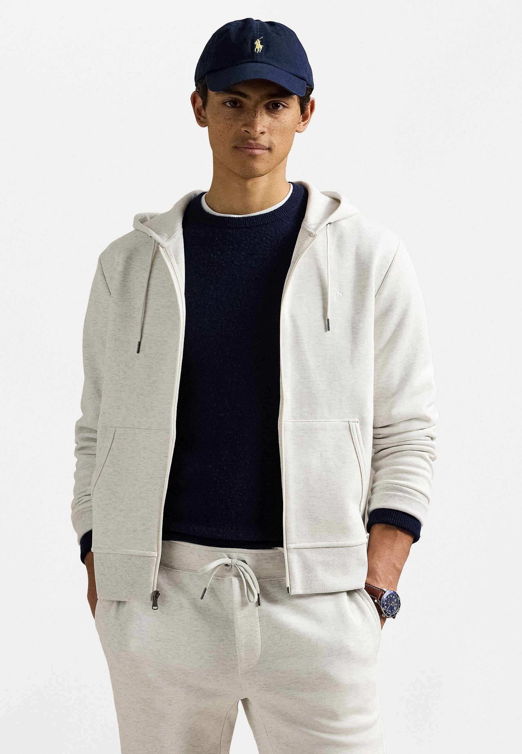 Polo Ralph Lauren hoodie met volledige ritssluiting - Sweatshirt met ritssluiting - soho heather