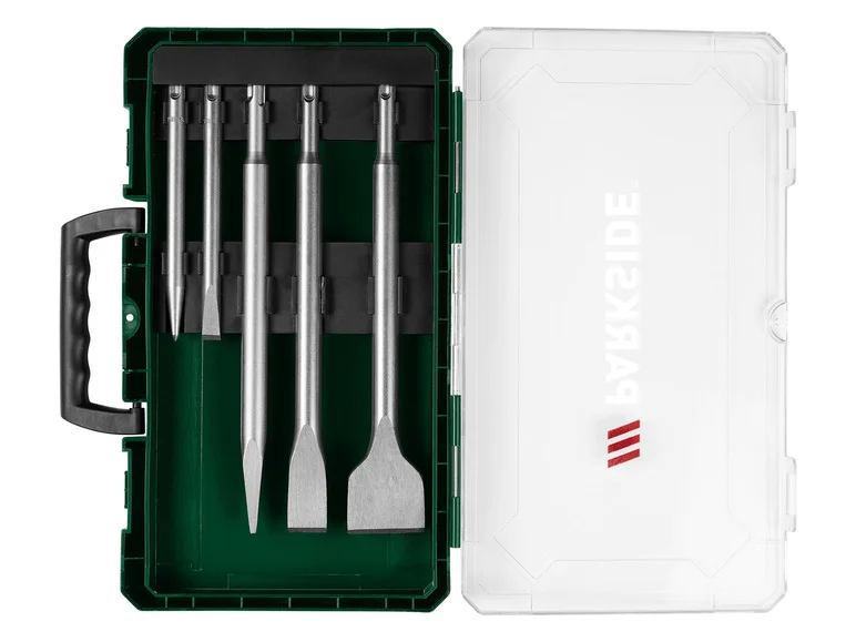 Conjunto de brocas para martelo perfurador PARKSIDE®, conjunto de cinzéis lubrificados, conjunto de brocas serpentinas lubrificadas
