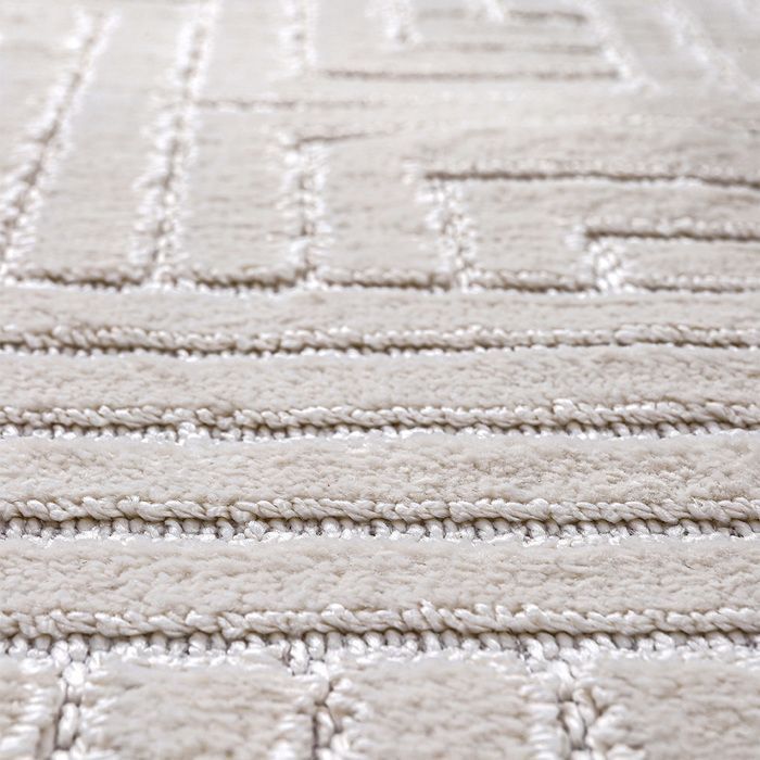 Alfombra grande de diseño contemporáneo y moderno - Beige (160x230 cm) - Thessaly Beige
