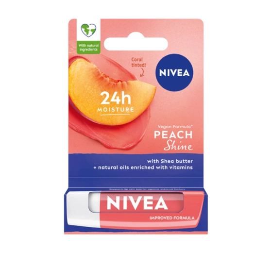 NIVEA pielęgnująca pomadka do ust Peach Shine 4,8 g