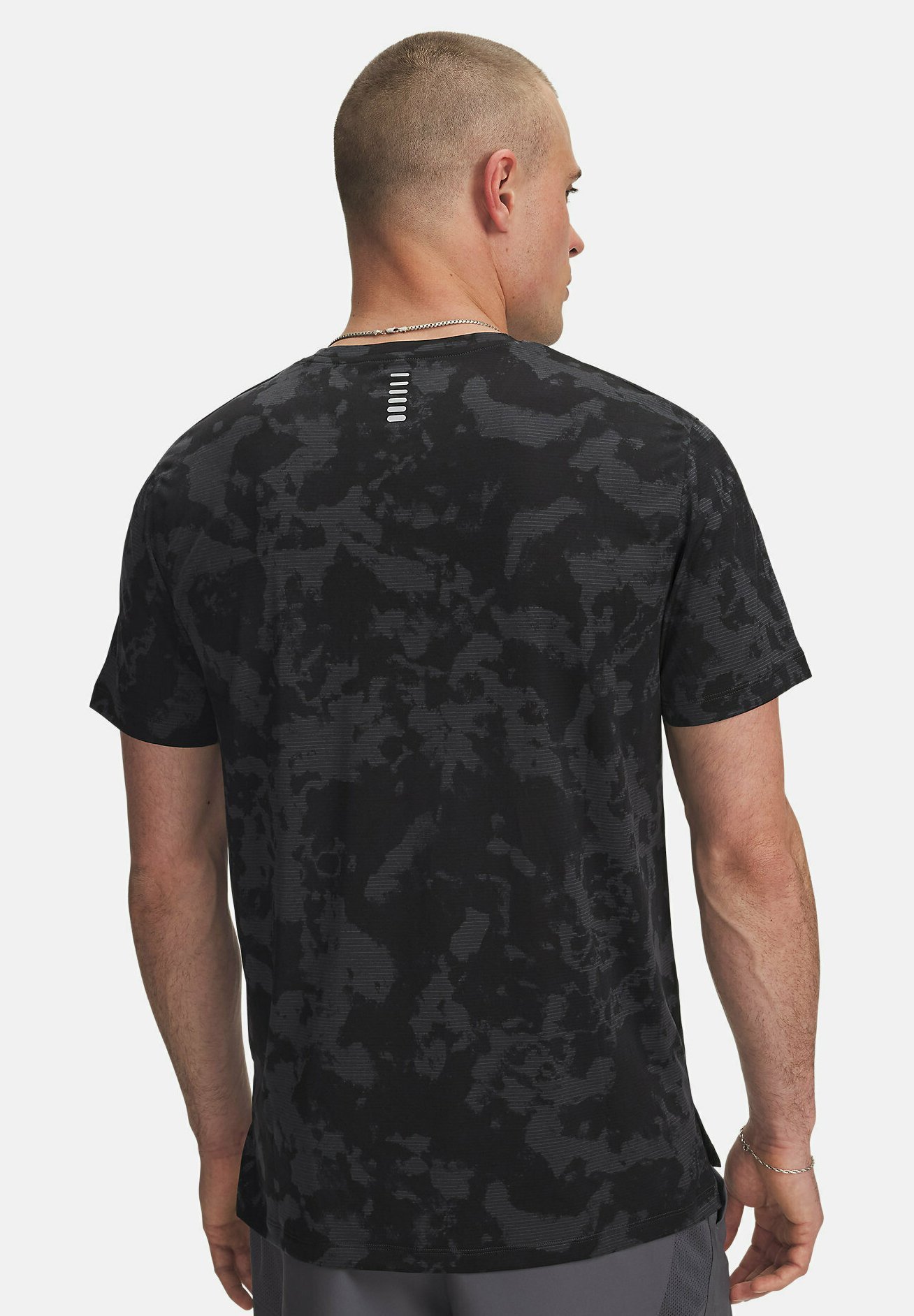 T-shirt de sport Under Armour à manches courtes imprimé - Anthracite