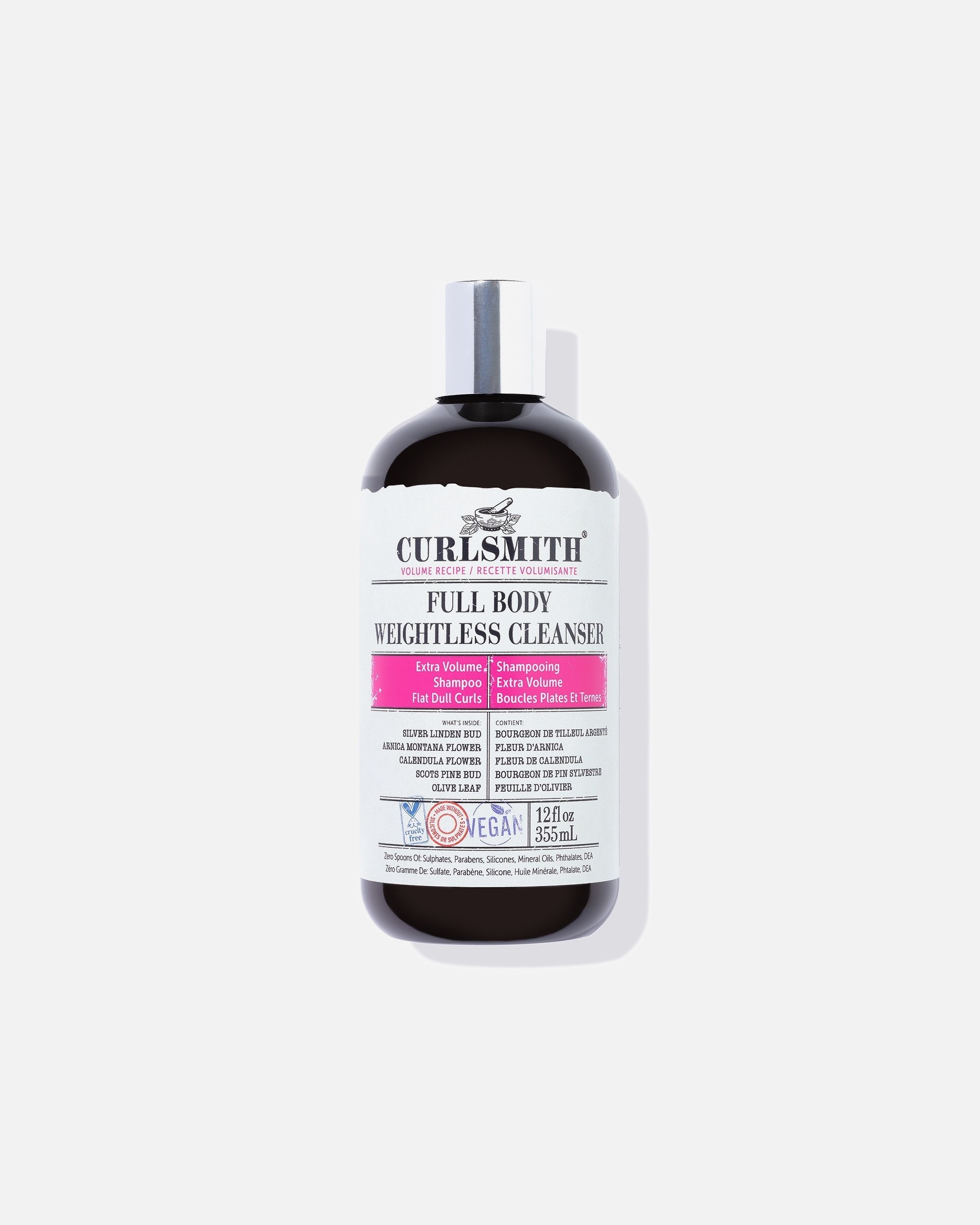 „Curlsmith“ plaukų šampūnas, lengvas viso kūno šampūnas – 355 ml