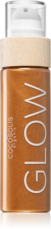 Óleo iluminador COCOSOLIS GLOW com glitter