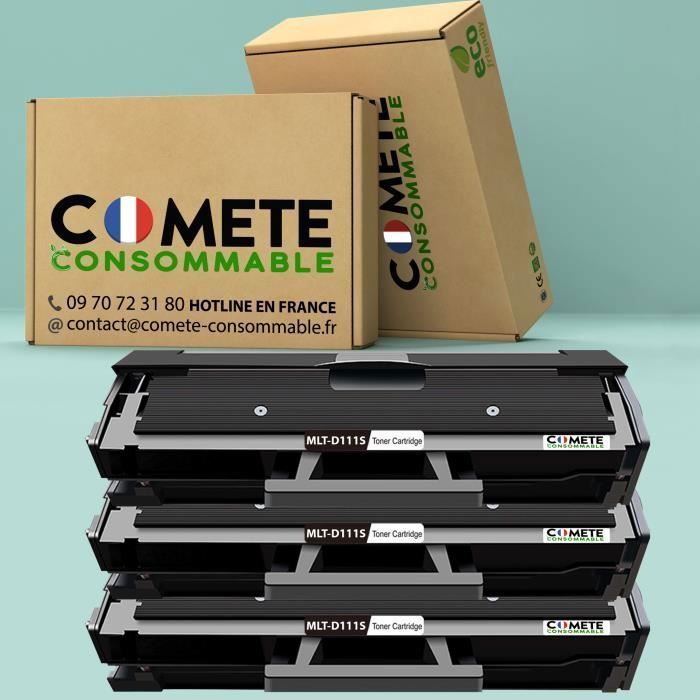 Cartuccia toner 111S compatibile con Samsung Xpress - Comète Consommable® Francia - Confezione da 3