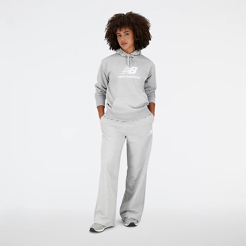 Bluzy damskie Essentials Stacked Logo – Athletic Grey