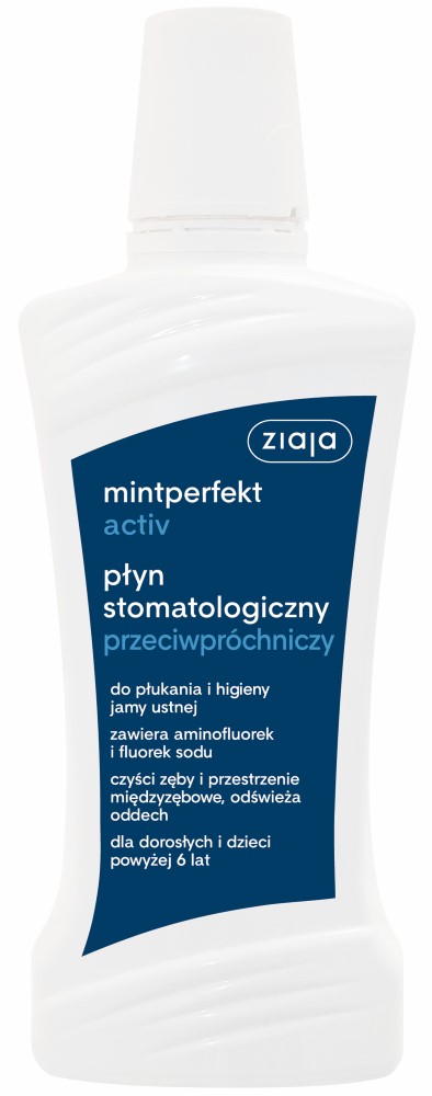 Ziaja vodica za ispiranje usta protiv karijesa 500ml Mintperfekt Activ