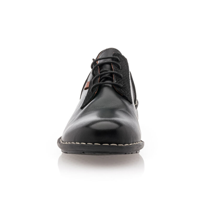 Zapatos de mujer negros con cordones / Zapatos Derby