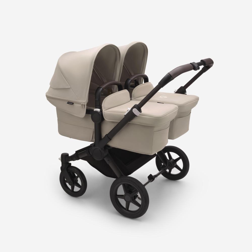 Bugaboo Donkey 5 Twin 2-in-1 -rattaasetti, musta/harmaa, harmaanruskea