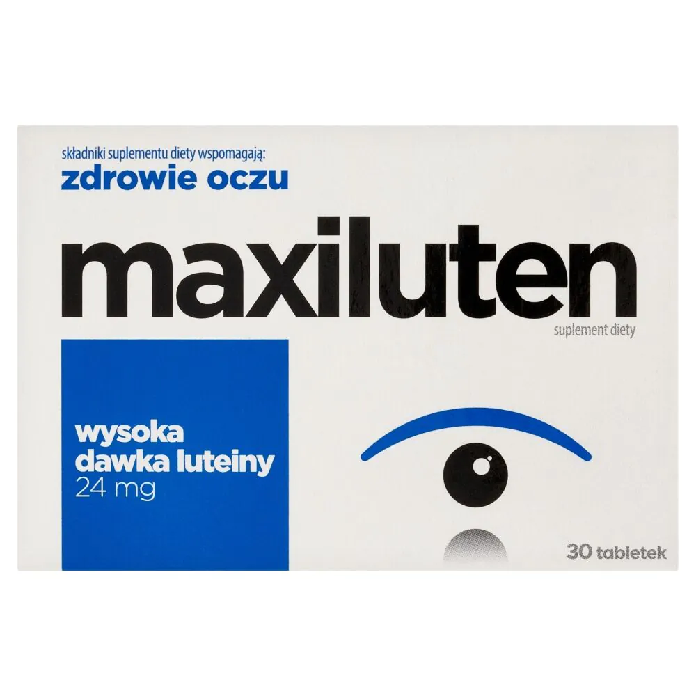 Maxiluten, Zestaw witamin i minerałów wspomagających wzrok, Kapsułki
