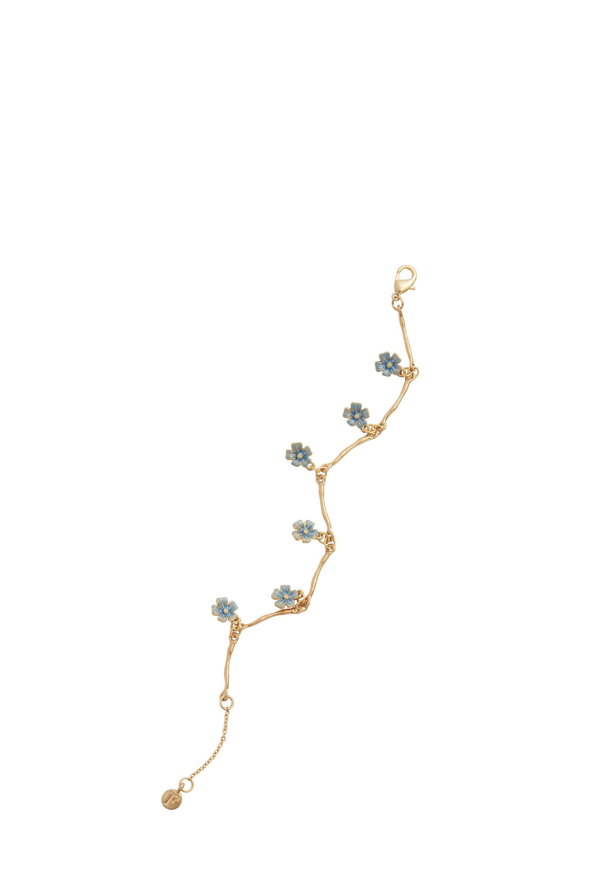 Pulseira FABLE ENGLAND FORGET-ME-NOT - Azul com detalhes em dourado