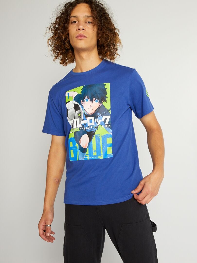 'Blue Lock' T-shirt 'vol. 1' - BLAUW