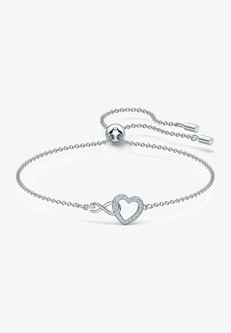 Bracciale Swarovski HYPERBOLA INFINITY AND HEART - Bracciale - color argento