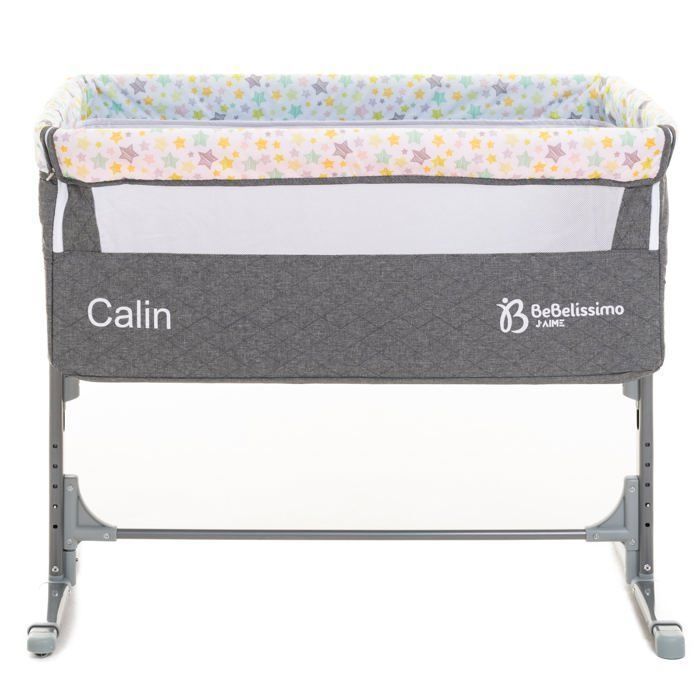 BEBELISSIMO – Beistellbett – Babywiege – Babybett – Calin – ab Geburt – grau