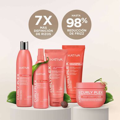 „Kativa Curly Plex Next Day Curl Refresher“ purškiklis, paryškinantis garbanas, apsaugantis nuo šiaušimosi, 225 ml