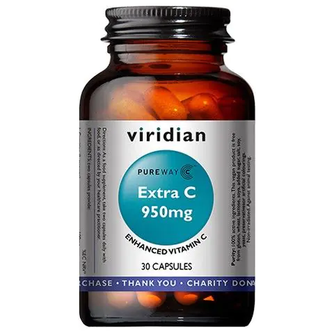 Viridian Witamina C Extra 950 mg, Kapsułki