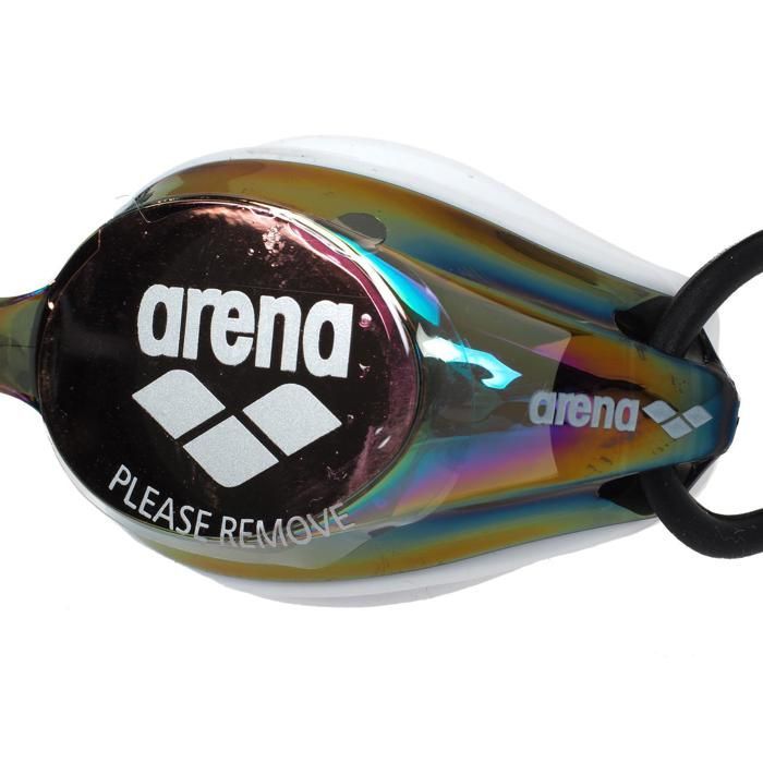 Lunettes de natation - Arena - Tracks Mirror - Verres miroir - Jupes en silicone - Double élastique