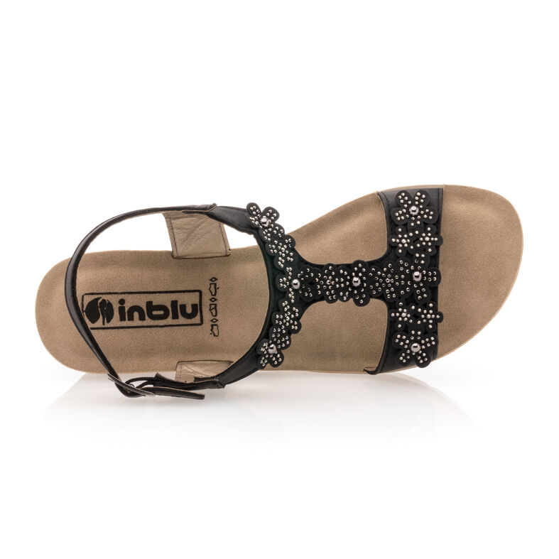 Sandalias negras para mujer / Zapatos de punta abierta