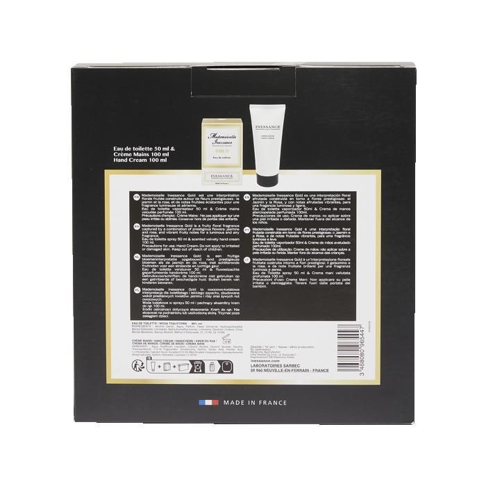 Set regalo Mademoiselle Inessance Gold - Eau de toilette + crema per le mani