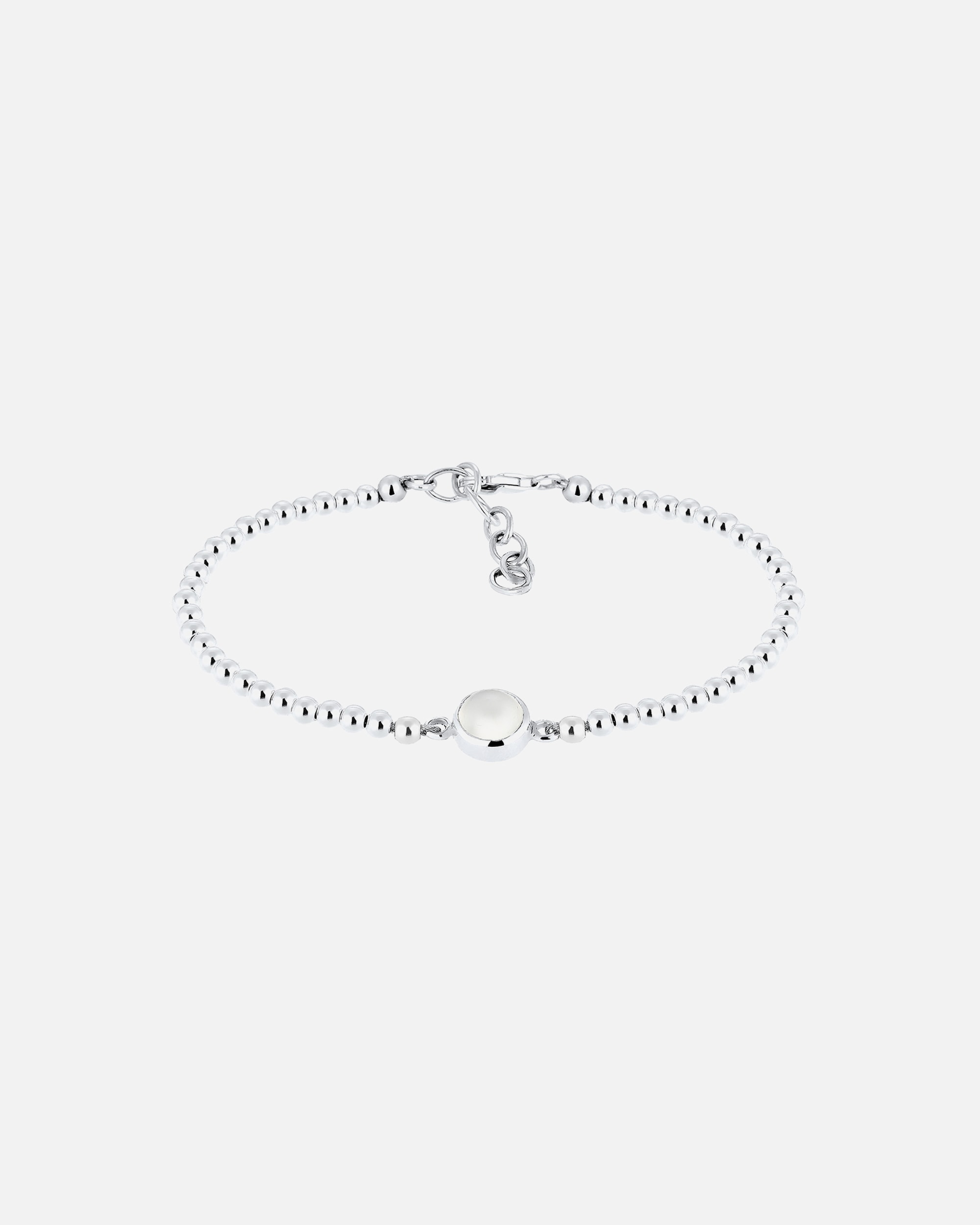 Elli Pierre de lune balle Bracelet Femme (925/1000) Argent
